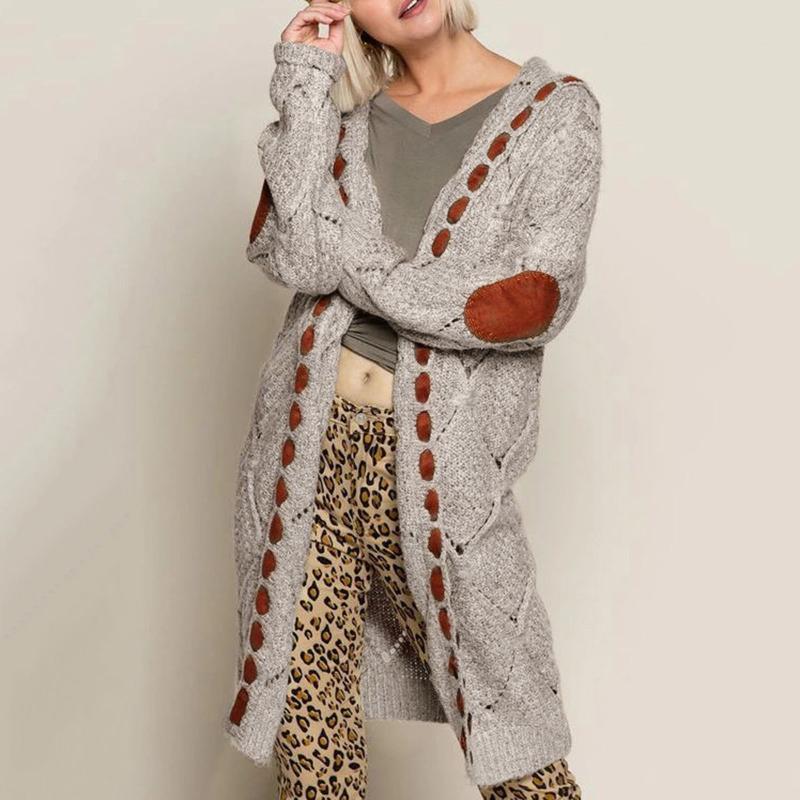 Womens Open Cardigan Sweaters Long Knit Patchwork Long Sweater Spring Autumn Cardigan Lady Casual Knitwear Coat Pockets#30, Brown
Womens Open Cardigan Sweaters Long Knit Patchwork Long Sweater Spring Autumn Cardigan Lady Casual Knitwear Coat Pockets#30, Brown