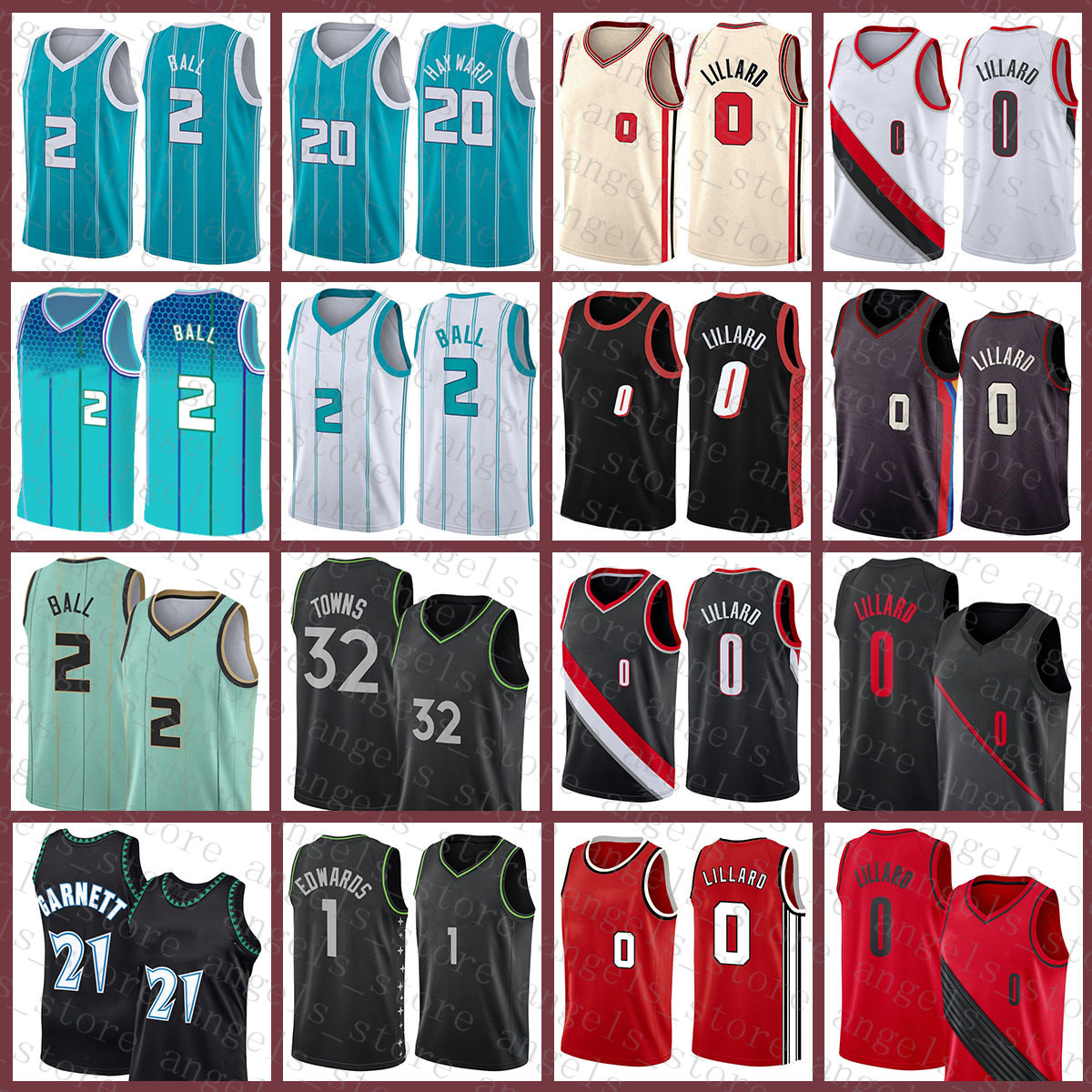 2021 New LaMelo 2 Ball Gordon 20 Hayward Basketball Jersey Damian 0 Lillard Mens Anthony 1 Edwards Kevin 21 Garnett Karl-Anthony 32 Towns, Mens jersey-huangfeng 
2021 New LaMelo 2 Ball Gordon 20 Hayward Basketball Jersey Damian 0 Lillard Mens Anthony 1 Edwards Kevin 21 Garnett Karl-Anthony 32 Towns, Mens jersey-huangfeng