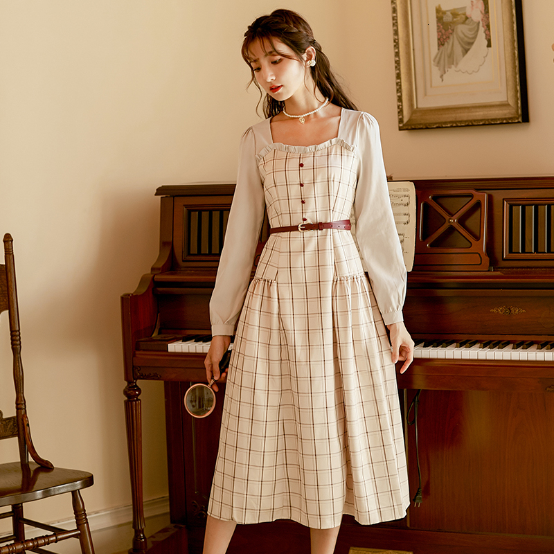 Elegant Spring Dresses Fiesta in Sleeves Plaid Dress Long Female Vintage Fit and Mid Enlargement of Beige Calf Dressed 2021 Jd4i, Blue
Elegant Spring Dresses Fiesta in Sleeves Plaid Dress Long Female Vintage Fit and Mid Enlargement of Beige Calf Dressed 2021 Jd4i, Blue