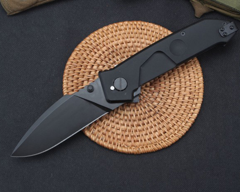 Top Quality MF1 Survival Tactical Folding Knife N690 Black Drop Point Blade CNC 6061-T6 Handle Pocket Knives With Retail Box