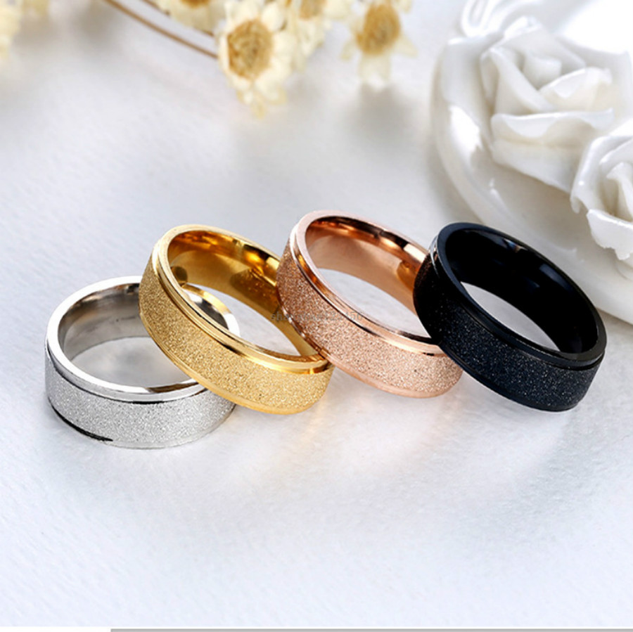 Dull Polish Frosted Ring Stainless Steel Silver Gold women men Rings Band Rings fashion Jewelry Will and Sandy gift
Dull Polish Frosted Ring Stainless Steel Silver Gold women men Rings Band Rings fashion Jewelry Will and Sandy gift