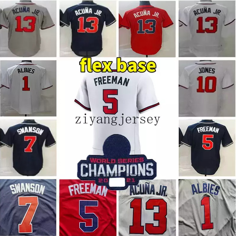 2022 Freddie Freeman Jersey Ronald Acuna Jr. Jorge Soler Austin Riley Joc Pederson Max Fried Dansby Swanson Ozzie Albies Chipper Jones Ander, Blue;black
2022 Freddie Freeman Jersey Ronald Acuna Jr. Jorge Soler Austin Riley Joc Pederson Max Fried Dansby Swanson Ozzie Albies Chipper Jones Ander, Blue;black