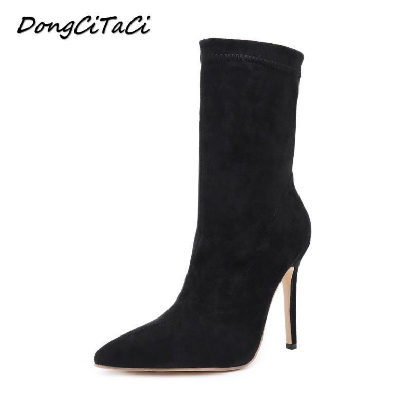 DongCiTaCi Women Ankle Boots Shoes Woman Autumn Winter Solid Black Fashion Pointed Toe High Heel Pumps Party Wedding Boots
DongCiTaCi Women Ankle Boots Shoes Woman Autumn Winter Solid Black Fashion Pointed Toe High Heel Pumps Party Wedding Boots