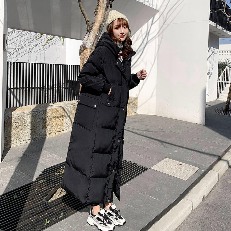 Long Jacket Sleeve Down Women' Cotton Coat Oversquilted Hot Winter Clothing Woman Coats Pysm, Black parkas.
Long Jacket Sleeve Down Women' Cotton Coat Oversquilted Hot Winter Clothing Woman Coats Pysm, Black parkas.