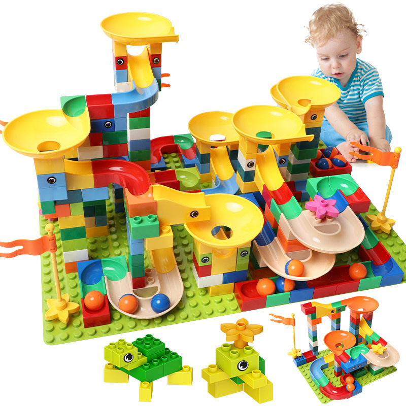 83-332PCS Marble Race Run Bricks Duploed Big Size Building Blocks Funnel Slide Blocks DIY Bricks Toys For Children Girls C1114
83-332PCS Marble Race Run Bricks Duploed Big Size Building Blocks Funnel Slide Blocks DIY Bricks Toys For Children Girls C1114