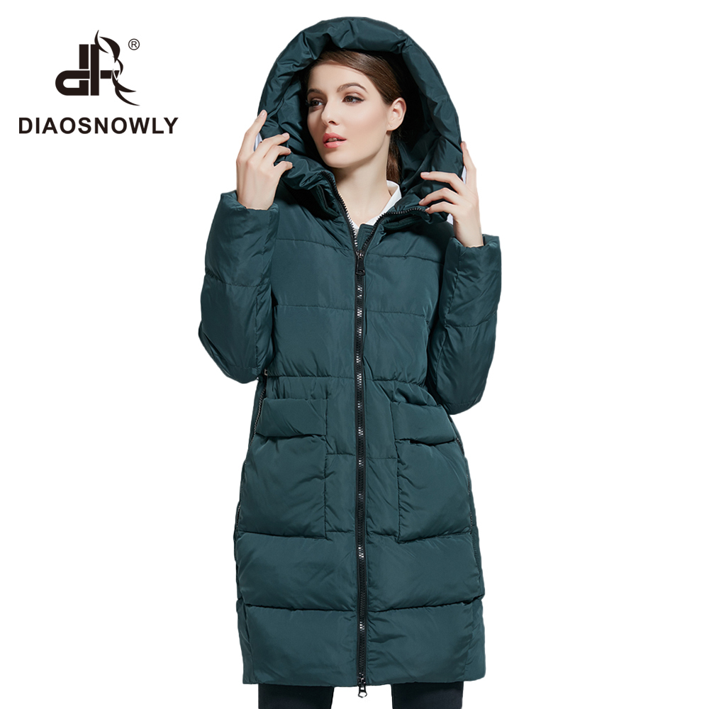 Diaosnowly woman jacket long warm winter Women's coat Fashionable woman parkas plus size Female Winter Collection048 201125