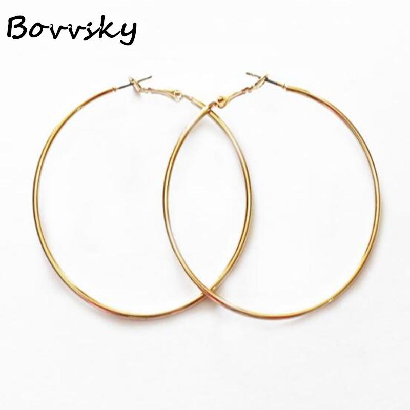 Bovvsky Personality Super Big Circles Hoop Earrings For Women Gold-color Exaggerated Bijoux Trendy Statement Earrings
Bovvsky Personality Super Big Circles Hoop Earrings For Women Gold-color Exaggerated Bijoux Trendy Statement Earrings