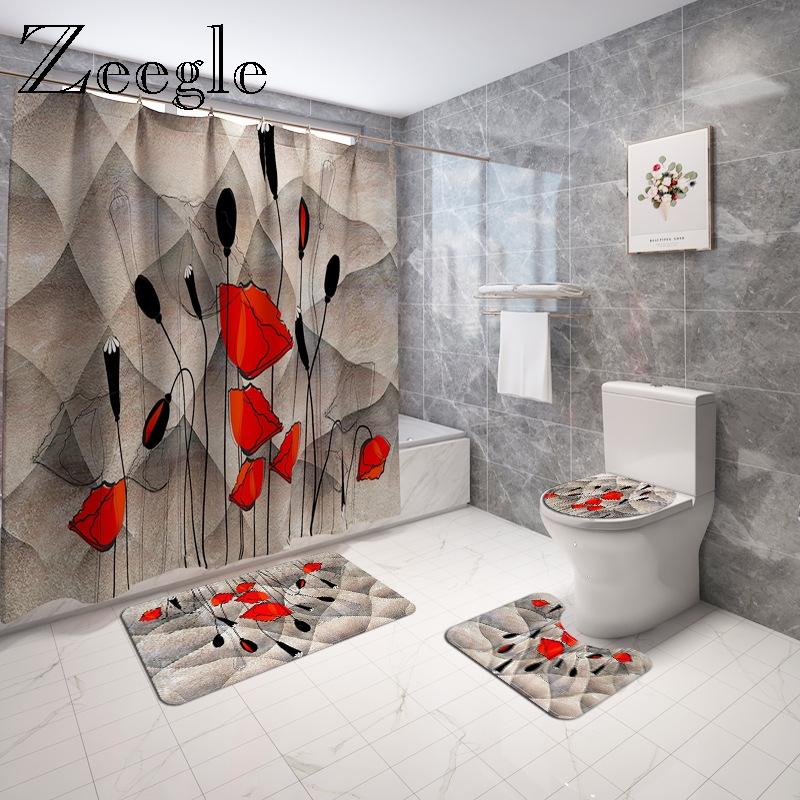 Modern Style Bath Mat and Shower Curtain Set Water Absorbing Bath Mat Home Decoration Shower Floor Anti Slip Toilet Carpet
Modern Style Bath Mat and Shower Curtain Set Water Absorbing Bath Mat Home Decoration Shower Floor Anti Slip Toilet Carpet