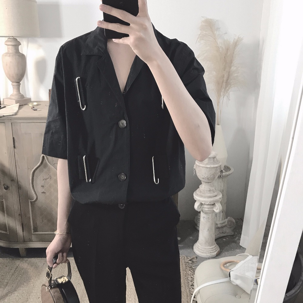 2021 New Project Pin Button Short-sleeved Black of Dark Men Simple Han Summer Shirt Style. PM0D, White
2021 New Project Pin Button Short-sleeved Black of Dark Men Simple Han Summer Shirt Style. PM0D, White