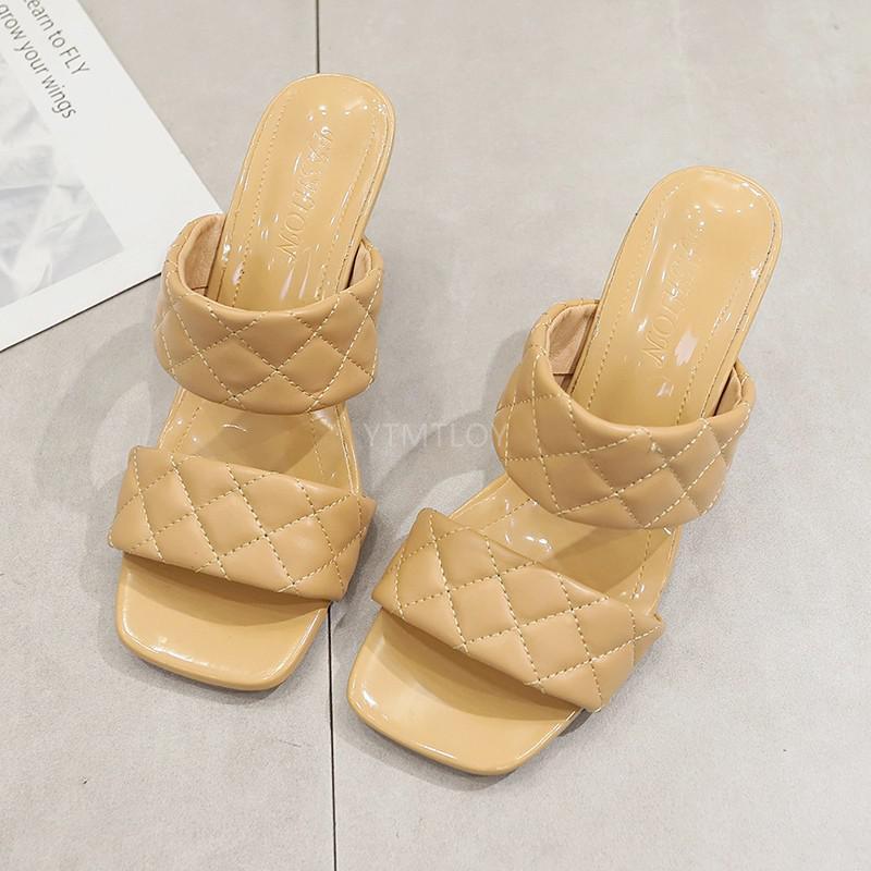 Women Summer Slippers High Heel Sandals Outdoor Shoes Fashion Open Toe Square Head Solid Color Plus Size 35-41 Chalas Mujer, Beige
Women Summer Slippers High Heel Sandals Outdoor Shoes Fashion Open Toe Square Head Solid Color Plus Size 35-41 Chalas Mujer, Beige