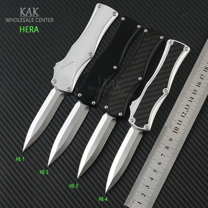 Micro HERA Auto knife Combat tactical knife D2 steel T6-6061 aluminum alloy handle Outdoor camping EDC tools pocket knives 
Micro HERA Auto knife Combat tactical knife D2 steel T6-6061 aluminum alloy handle Outdoor camping EDC tools pocket knives