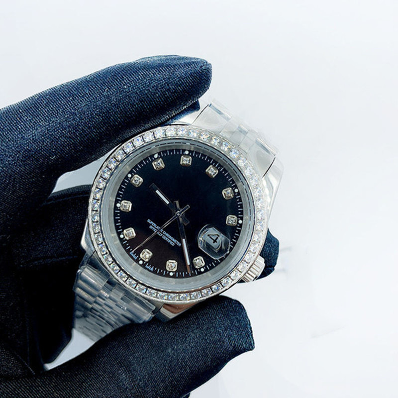 41mm Automatic Mechanical Mens Watches Bezel Stainless Steel Women Diamond Watch Lady Watch Waterproof Luminous Wristwatches, 635
41mm Automatic Mechanical Mens Watches Bezel Stainless Steel Women Diamond Watch Lady Watch Waterproof Luminous Wristwatches, 635