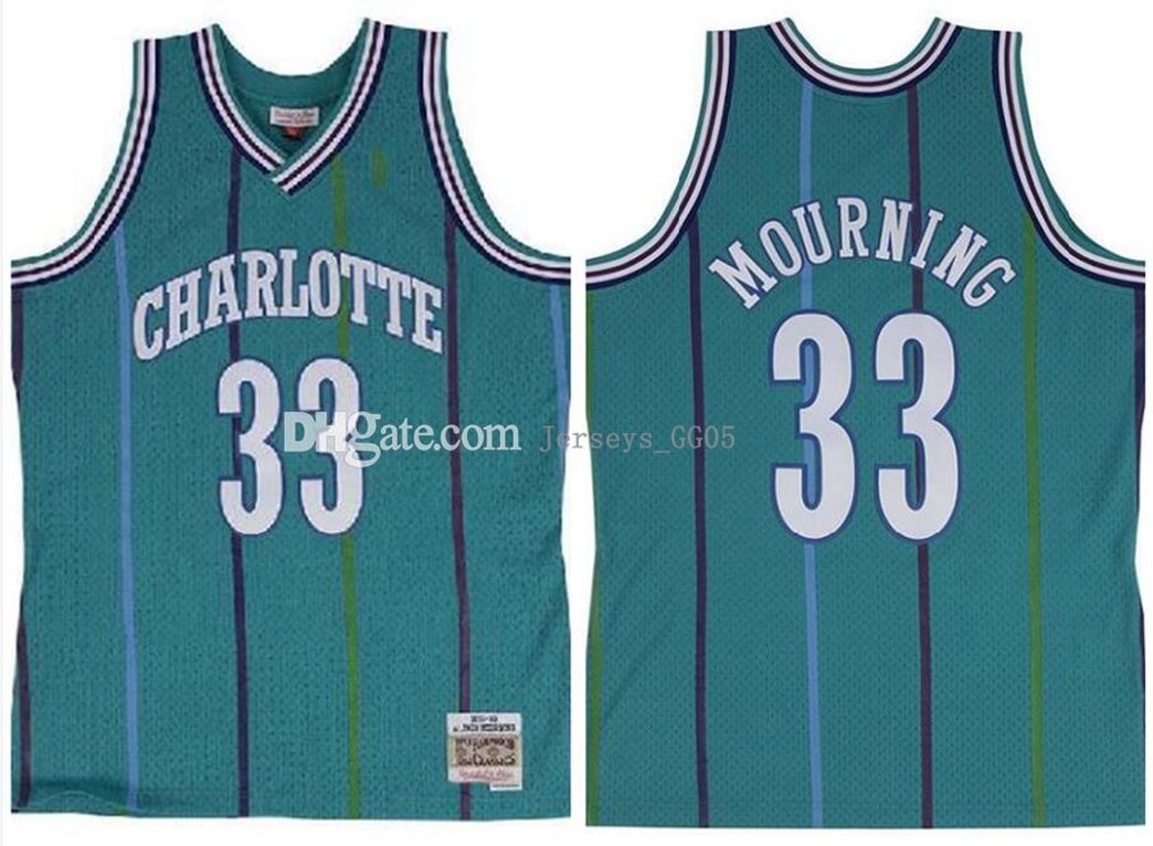 Men's basketball Charlotte Hornets 33 abc Alonzo Mourning Mitchell & Ness green 1992-93 Hardwoods Classics Authentic Jersey, Good
Men's basketball Charlotte Hornets 33 abc Alonzo Mourning Mitchell & Ness green 1992-93 Hardwoods Classics Authentic Jersey, Good