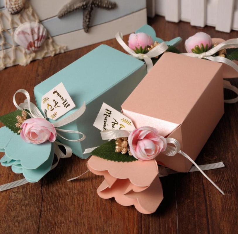 50pcs Flower Candy Box Chocolates Boxes With Ribbon For Wedding Party Baby Shower Favor Gift
50pcs Flower Candy Box Chocolates Boxes With Ribbon For Wedding Party Baby Shower Favor Gift