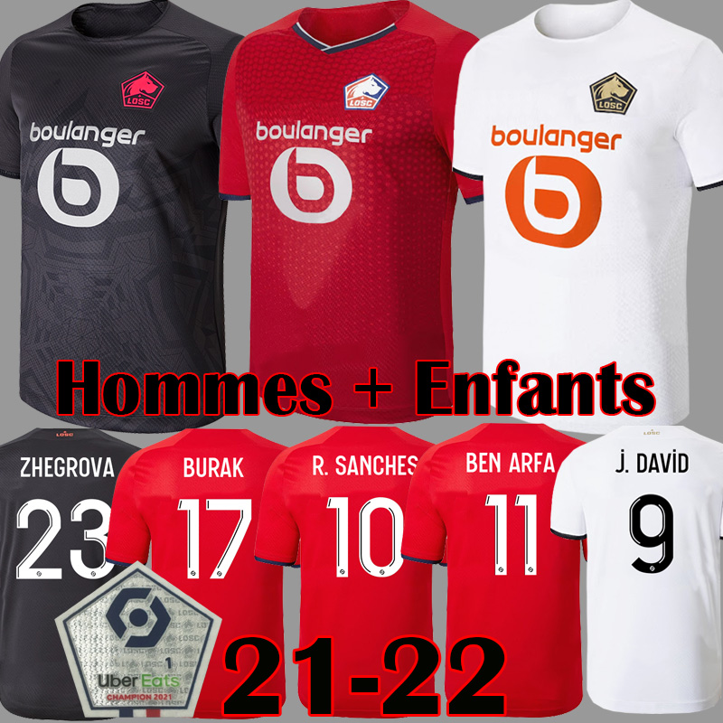 2021 2022 LOSC Lille soccer jerseys BEN ARFA ZHEGROVA BURAK FONTE BAMBA J DAVID football shirt 21 22 Lille Olympique R SANCHES 10 Adult child Kit, Kids home
2021 2022 LOSC Lille soccer jerseys BEN ARFA ZHEGROVA BURAK FONTE BAMBA J DAVID football shirt 21 22 Lille Olympique R SANCHES 10 Adult child Kit, Kids home