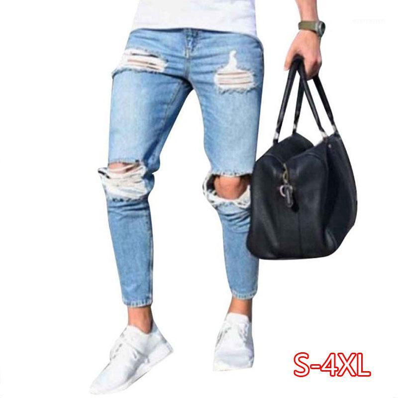 Mens Ripped Jeans for men Casual Black Blue Skinny slim Fit Denim Pants Biker Hip Hop Jeans with sexy Holel Denim Pants1
Mens Ripped Jeans for men Casual Black Blue Skinny slim Fit Denim Pants Biker Hip Hop Jeans with sexy Holel Denim Pants1