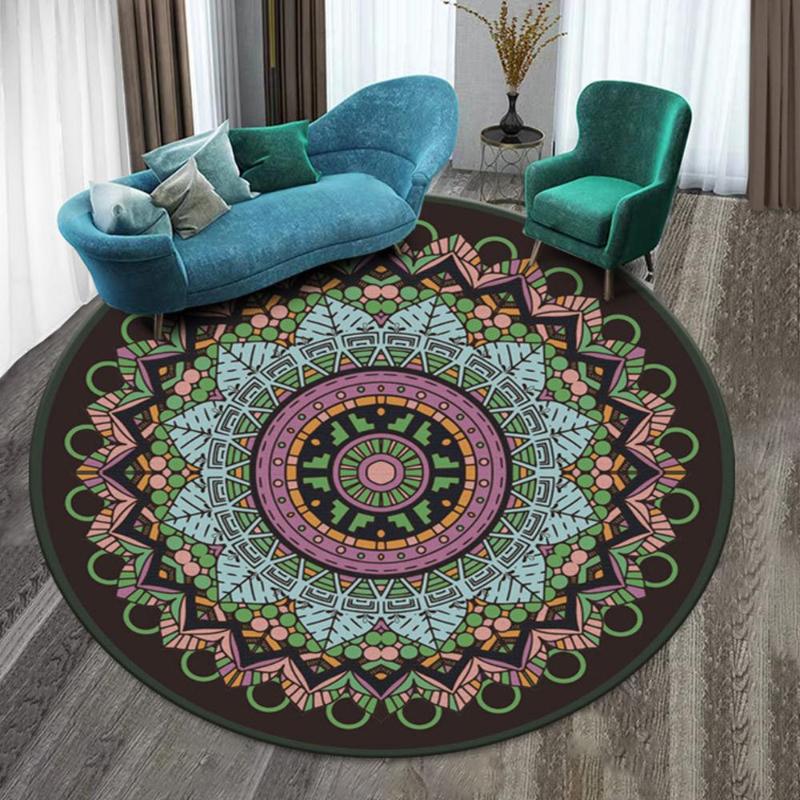 Polyester Sofa Chair Mats Tapete Floral Printed Rug Table Illusion Carpet Mandala Round Carpet Anti-Skid Bathroom Home
Polyester Sofa Chair Mats Tapete Floral Printed Rug Table Illusion Carpet Mandala Round Carpet Anti-Skid Bathroom Home