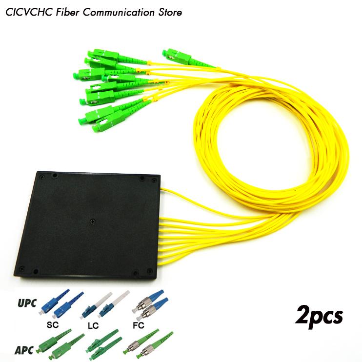 2 pcs PLC Splitter 1x8-ABS Modules- SC, FC or LC Connector-0.5m pigtail-2.0mm loose tube
2 pcs PLC Splitter 1x8-ABS Modules- SC, FC or LC Connector-0.5m pigtail-2.0mm loose tube