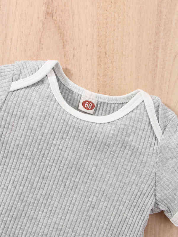 Baby Contrast Binding Tee & Shorts SHE