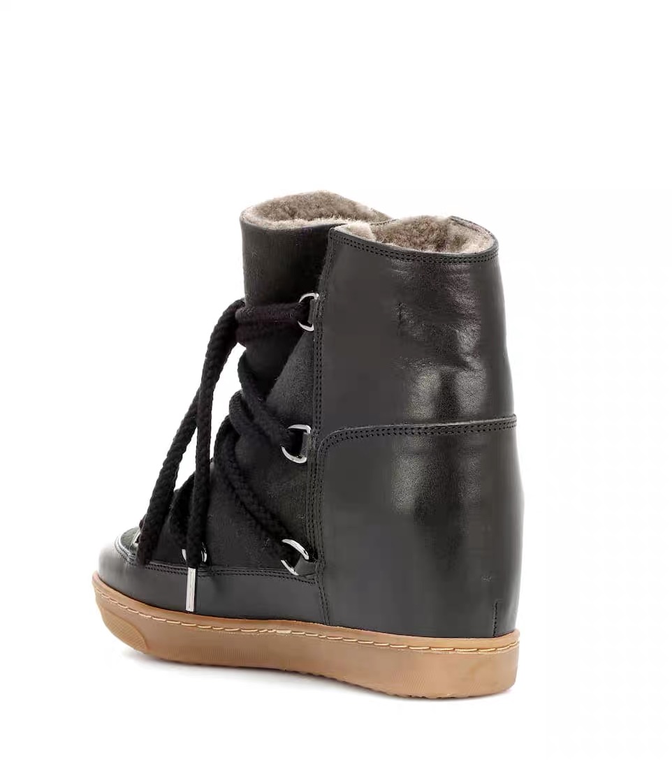 

Women Paris Black Bekett Wedge Isabel Sneakers Bekett Leather-trimmed Suede Wedge Trainers Genuine Leather Suede Marant Shoes horizon, Brown