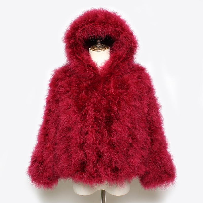 Hot sale! 2020 Newest Lady Encryption Ostrich Fur Double Hooded Jacket Coat Women Warm 100%Natural Genuine Ostrich Fur Jackets, Black
Hot sale! 2020 Newest Lady Encryption Ostrich Fur Double Hooded Jacket Coat Women Warm 100%Natural Genuine Ostrich Fur Jackets, Black