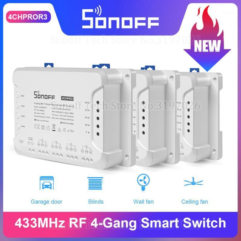 Sonoff 4CHPRO R3 4 Gang 433Mhz RF Interlock Self-Locking Inching Smart Remote Control Switch via eWeLink Support Alexa IFTTT1
Sonoff 4CHPRO R3 4 Gang 433Mhz RF Interlock Self-Locking Inching Smart Remote Control Switch via eWeLink Support Alexa IFTTT1
