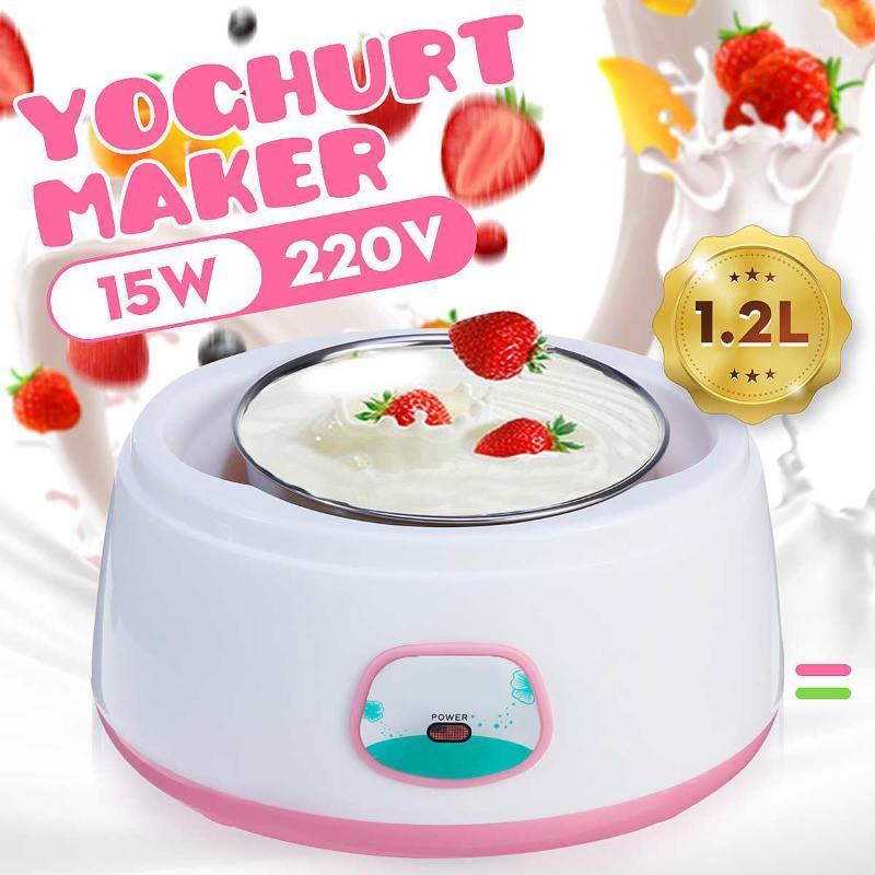 220V Yogurt Makers 1.2L Full Automatic Yogurt Machine Maker Household Stainless Steel/PP DIY tools Mini Kitchen appliance1
220V Yogurt Makers 1.2L Full Automatic Yogurt Machine Maker Household Stainless Steel/PP DIY tools Mini Kitchen appliance1