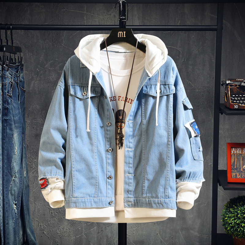 2021 New Hooded Denim Men's Hip Hop Jeans Coat Retro Jean Street Casual Jacket Outerwear Hoodies S4np, Lightblue
2021 New Hooded Denim Men's Hip Hop Jeans Coat Retro Jean Street Casual Jacket Outerwear Hoodies S4np, Lightblue