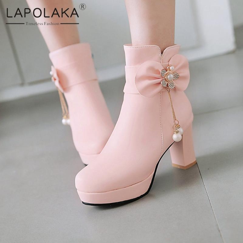Lapolaka 2020 New Arrivals Big Size 43 Square High Heels Metal Decoration Ankle Boots Women Shoes Platform Zip Up Boots Women, Black
Lapolaka 2020 New Arrivals Big Size 43 Square High Heels Metal Decoration Ankle Boots Women Shoes Platform Zip Up Boots Women, Black