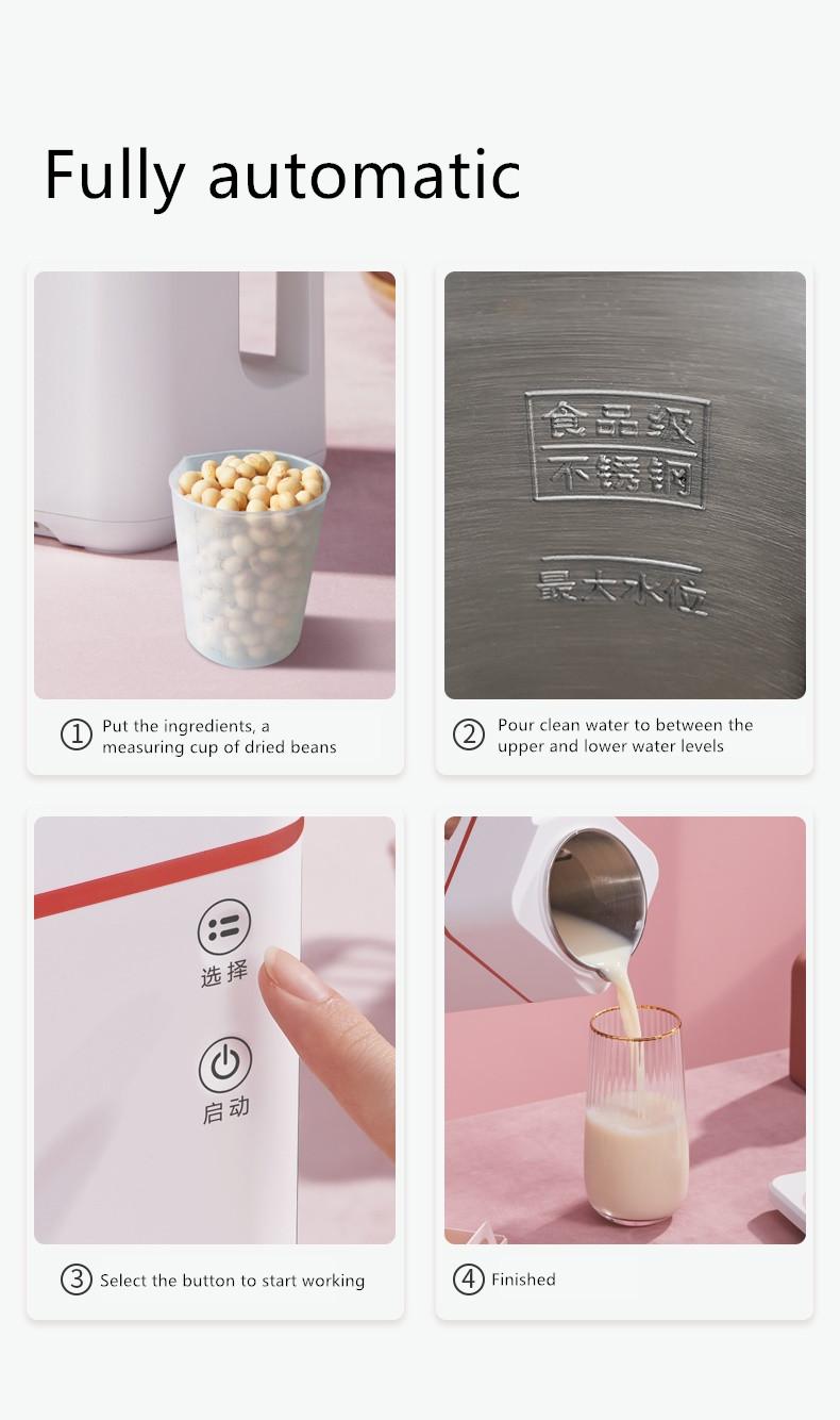 220V Electric Mini Household Soybeans Milk Juicer Maker 600ML Automatic Grinding Cooking Machine Multi Cooker EU/AU/UK
220V Electric Mini Household Soybeans Milk Juicer Maker 600ML Automatic Grinding Cooking Machine Multi Cooker EU/AU/UK