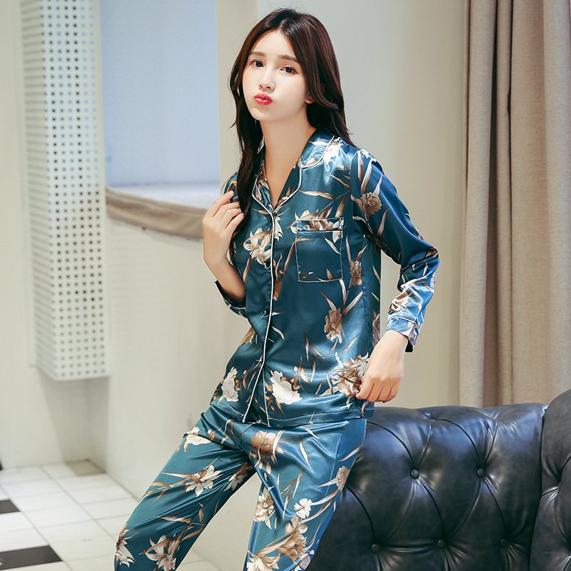 New Cotton Pajama Sets Women Sweet Girl Lounge Cute Sleepwear Long Sleeve Casual Nightwear Big Yards MXXL Female Pijamas T200612