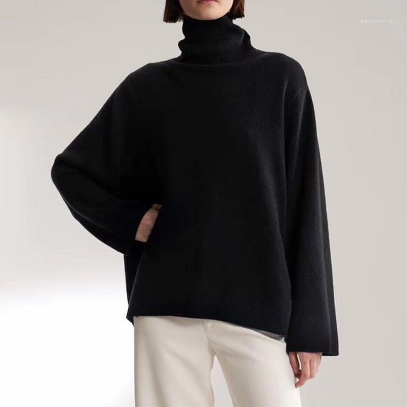 Turtleneck Womens Loose Knitted Sweater Long Sleeve Knit Pullover Tops Female Asymmetrical Autumn And Winter Knitwear1, B gray
Turtleneck Womens Loose Knitted Sweater Long Sleeve Knit Pullover Tops Female Asymmetrical Autumn And Winter Knitwear1, B gray