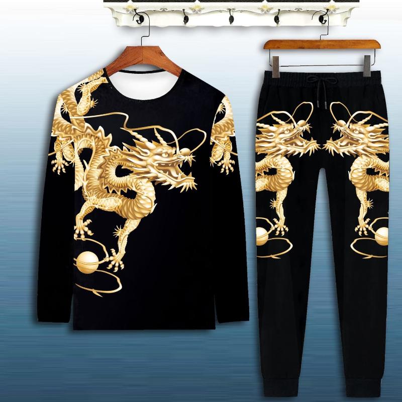 Suit / one piece autumn / winter new long sleeve suit men's casual Chinese style long sleeve trousers fashion versatile, Black
Suit / one piece autumn / winter new long sleeve suit men's casual Chinese style long sleeve trousers fashion versatile, Black