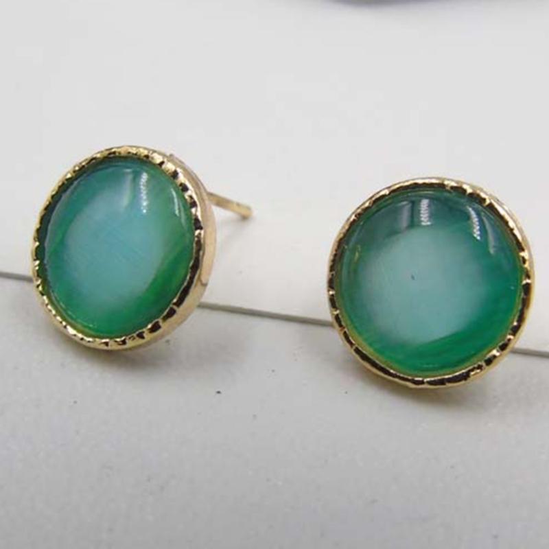 Green Stud Earrings For Women Natural Opal Stone Crystal Cubic Zirconia Stud Earrings Brinco Pedra Verde Aretes De Mujer
Green Stud Earrings For Women Natural Opal Stone Crystal Cubic Zirconia Stud Earrings Brinco Pedra Verde Aretes De Mujer