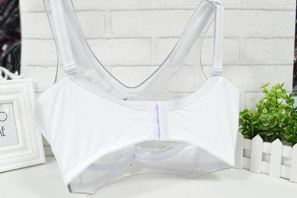 New Big White Bras For Women Lace Bralette Plus Size Unpadded B C D DD E F 34 36 38 40 42 44 Sexy Lingerie Floral Mesh Wire Bone 201202