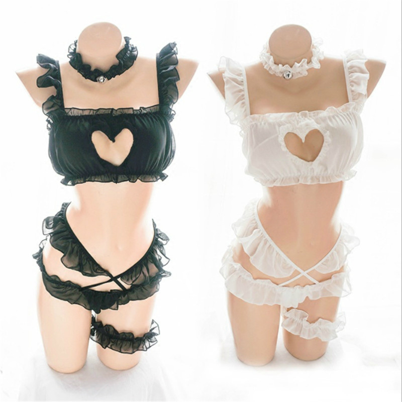 Japanese baby doll womens lolita cosplay sexy attire lace erotic kawaii hollow heart 5 piece pajama set
Japanese baby doll womens lolita cosplay sexy attire lace erotic kawaii hollow heart 5 piece pajama set