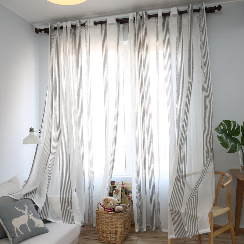 Yvonicky Nordic Style Stripe Tulle Curtain Grey and White Stripe Voile Curtain for Study Room Living Room Simple Bedroom Cortina, As picture show
Yvonicky Nordic Style Stripe Tulle Curtain Grey and White Stripe Voile Curtain for Study Room Living Room Simple Bedroom Cortina, As picture show