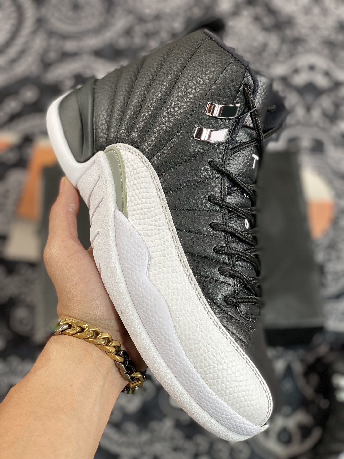 Newest Air Authentic 12 Playoffs Basketball Shoes Real Carbon Fiber Royalty Black Varsity Red White 12S Retro Men Sports Sneakers With Box, Customize
Newest Air Authentic 12 Playoffs Basketball Shoes Real Carbon Fiber Royalty Black Varsity Red White 12S Retro Men Sports Sneakers With Box, Customize