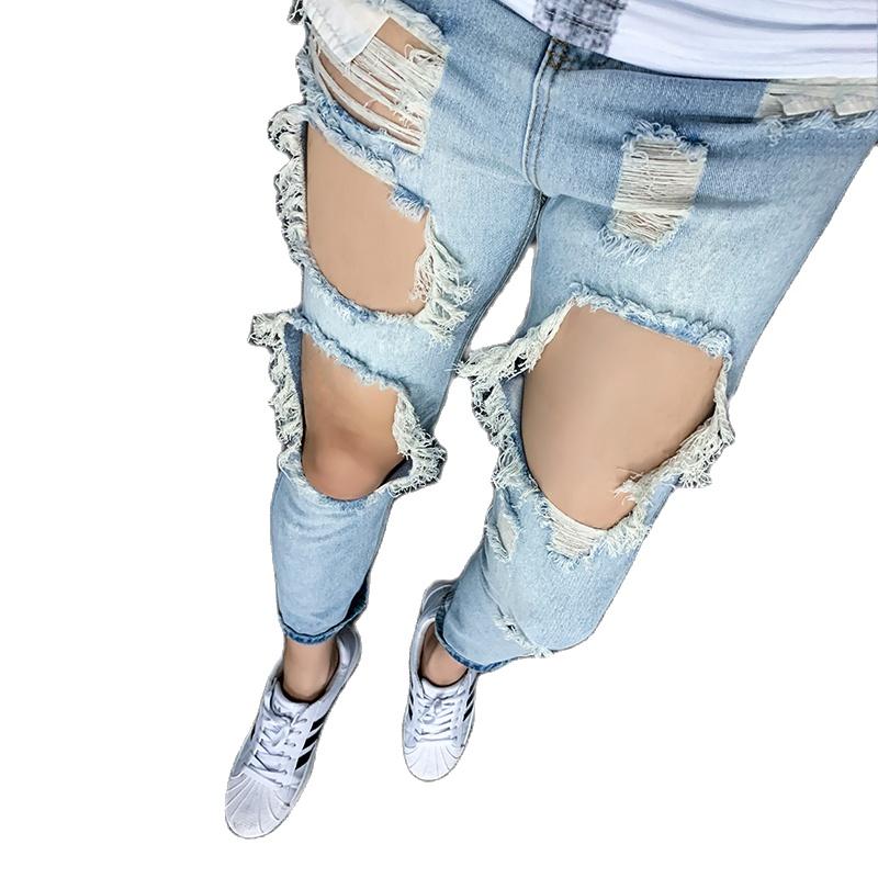 Men's jeans Europe and The United States summer slim hole jeans 9 minutes trousers men ripped casual pants trend big size UK, Blue
Men's jeans Europe and The United States summer slim hole jeans 9 minutes trousers men ripped casual pants trend big size UK, Blue