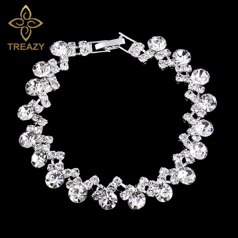 TREAZY Silver Color Crystal Bracelet for Women Wave Drop Shape Bridal Bracelets & Bangles Wedding Engagement Jewelry Accessories
TREAZY Silver Color Crystal Bracelet for Women Wave Drop Shape Bridal Bracelets & Bangles Wedding Engagement Jewelry Accessories