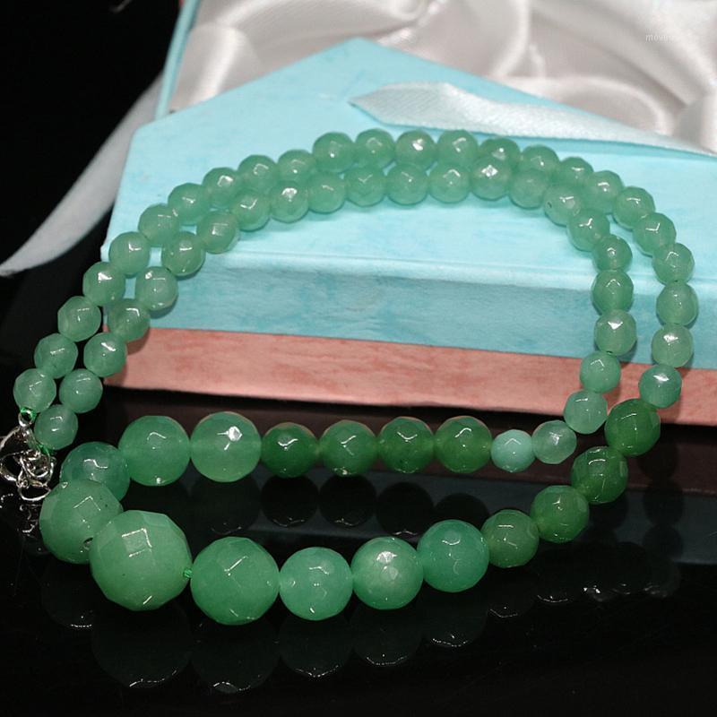 Green stone jades chalcedony 6-14mm natural stone jades faceted round beads chain choker necklace for women jewelry 18inch B6421
Green stone jades chalcedony 6-14mm natural stone jades faceted round beads chain choker necklace for women jewelry 18inch B6421