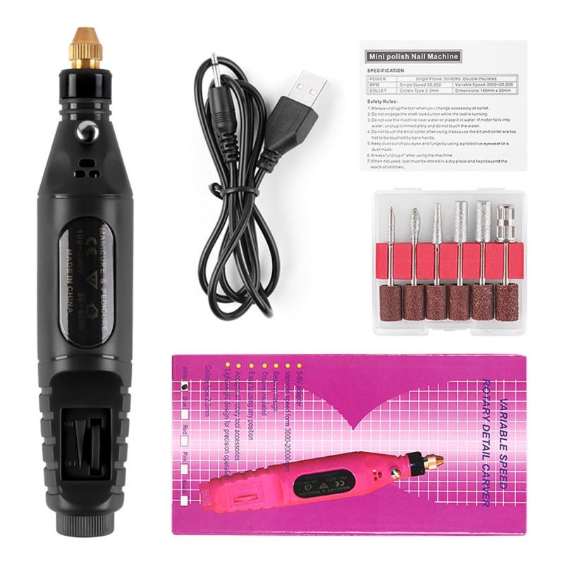 Electric Nail Drill Manicure Filer Nail Polish Machine Set 6 Acrylic Gel Remover Pedicure Art Tools (USB Plug)
Electric Nail Drill Manicure Filer Nail Polish Machine Set 6 Acrylic Gel Remover Pedicure Art Tools (USB Plug)