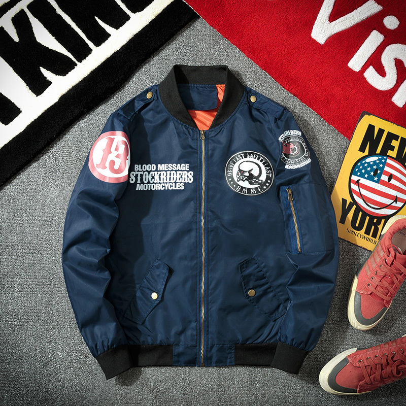 MA-1Military Biker Bomber Jacket Men Autumn Printed Slim Fit Pilot Coat Streetwear Jackets Windbreaker Baseball Coats Clothing 201218