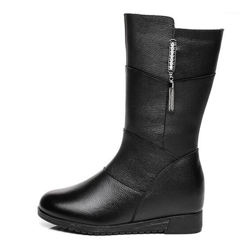 New Top Cowhide Rhinestone Autumn Winter Boots In-tube Boots Increased Within High-heel Shoes Warm Snow Shoes Women1, Inisde plush
New Top Cowhide Rhinestone Autumn Winter Boots In-tube Boots Increased Within High-heel Shoes Warm Snow Shoes Women1, Inisde plush