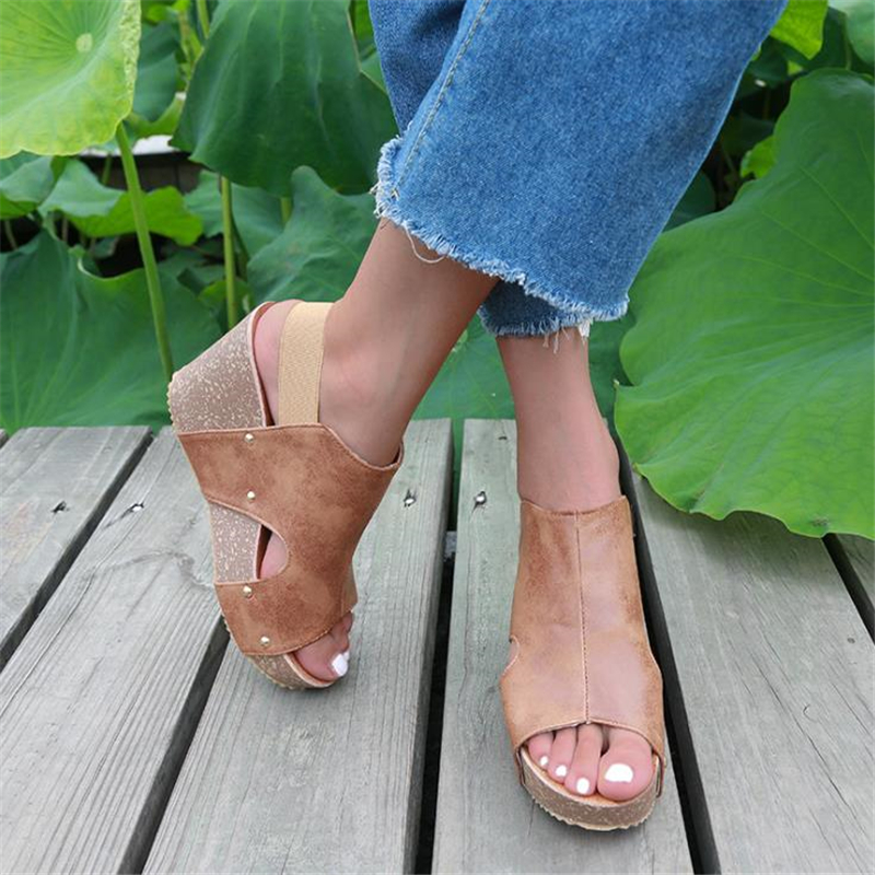 Women Sandals Fish Mouth Platform High Heels Wedge Sandals summer Shoes Flat Bottom Sandals Slip-On Slope, As picture
Women Sandals Fish Mouth Platform High Heels Wedge Sandals summer Shoes Flat Bottom Sandals Slip-On Slope, As picture