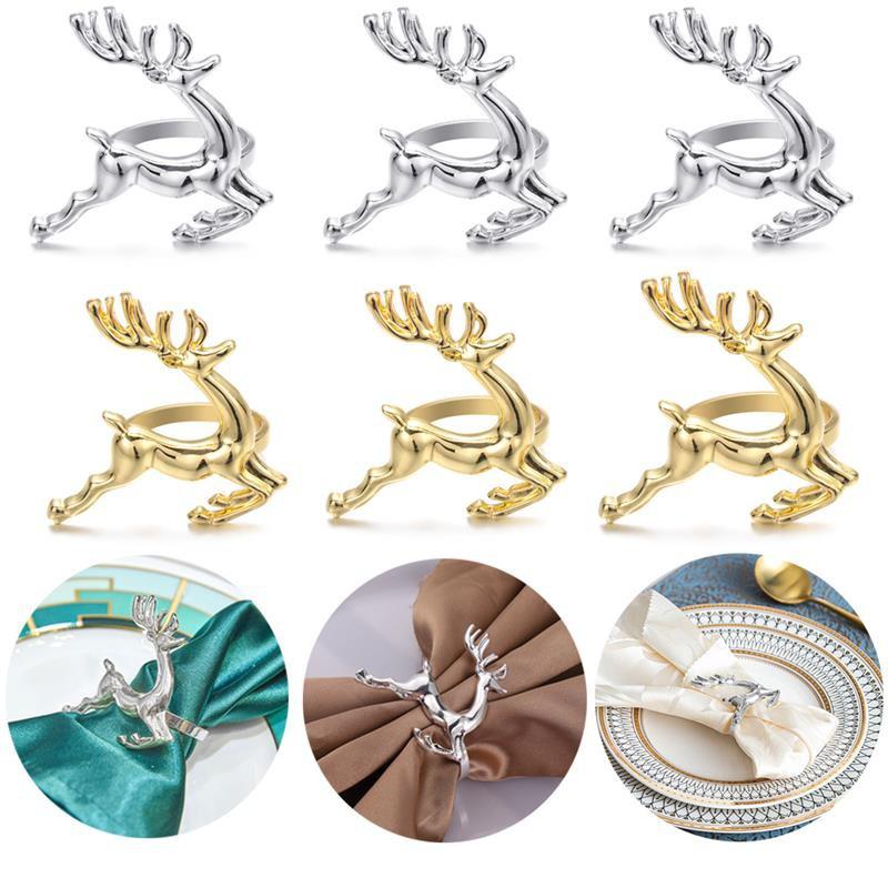 6Pcs/Set Silver Deer Napkin Ring Dinner Table Serviette Exquisite Buckle Holder Napkin Ring
6Pcs/Set Silver Deer Napkin Ring Dinner Table Serviette Exquisite Buckle Holder Napkin Ring