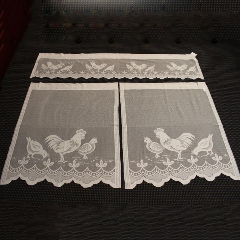 Valances Kitchen Modern Light Flow Home Decoration Lace Curtain Window Screen Chicken Pattern Polyester Fabrics Semi Shading, As pic
Valances Kitchen Modern Light Flow Home Decoration Lace Curtain Window Screen Chicken Pattern Polyester Fabrics Semi Shading, As pic