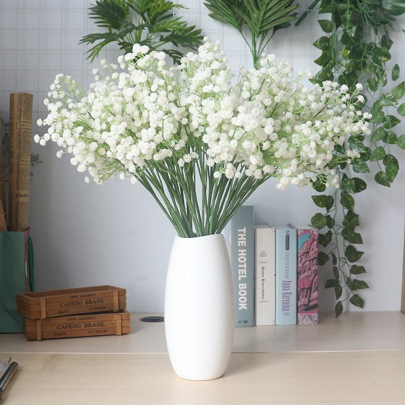 1PC baby's breath Artificial Flower Gypsophila Fake plant for Wedding Home Party Decorations, White
1PC baby's breath Artificial Flower Gypsophila Fake plant for Wedding Home Party Decorations, White