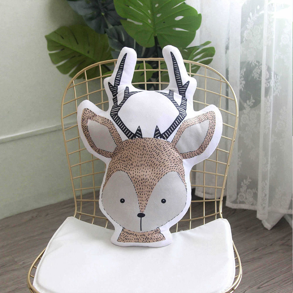 Kids Cute Educational Cushion Animals Baby Pillow Baby Room Decor Child Stuffed Soft Toys For Newborns Christmas Gifts LJ201014