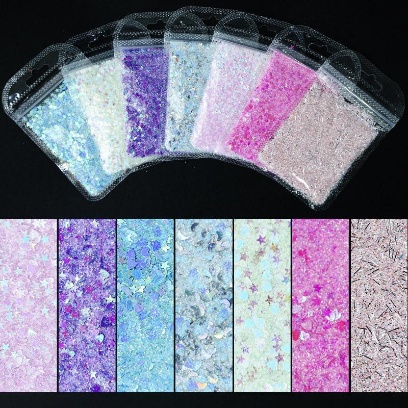 1Bag Love Heart/Star Design Nail Holo Glitter Sequins Mix Sparkly Mermaid Nail Flakies Glitter Powder Manicure Polish Tips BZY12
1Bag Love Heart/Star Design Nail Holo Glitter Sequins Mix Sparkly Mermaid Nail Flakies Glitter Powder Manicure Polish Tips BZY12